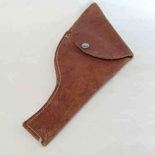 Handmade leather gun holster for revolver - marked 302