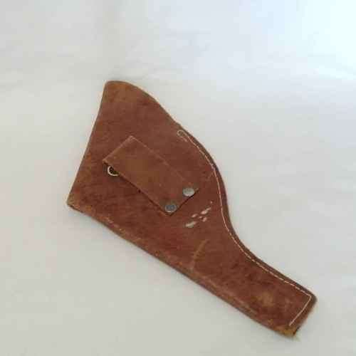 Handmade leather gun holster for revolver - marked 302
