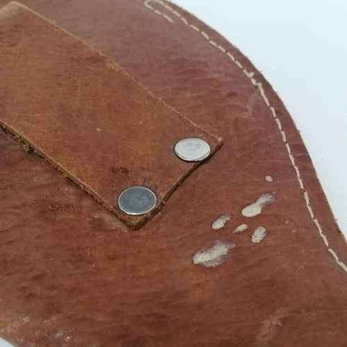 Handmade leather gun holster for revolver - marked 302
