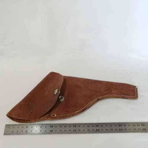 Handmade leather gun holster for revolver - marked 302