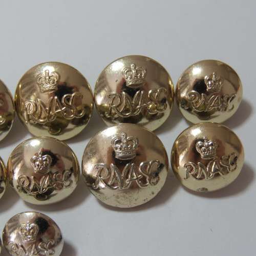 Rhodesia and Nyasaland Army Service Corps lot of 10 buttons - 4 Medium - 4 Small - 2 Pocket
