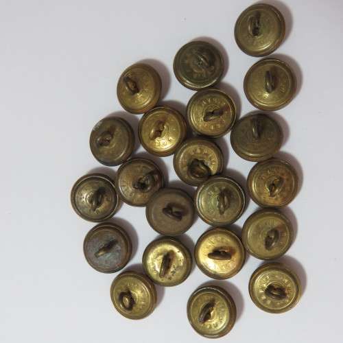 South African Defense Force military buttons - Lot of 20 small buttons made by BandP Ltd, Birmingham