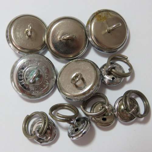 South African Defense Force Springbok buttons - 5 Coat and 5 pocket buttons - Post 1976