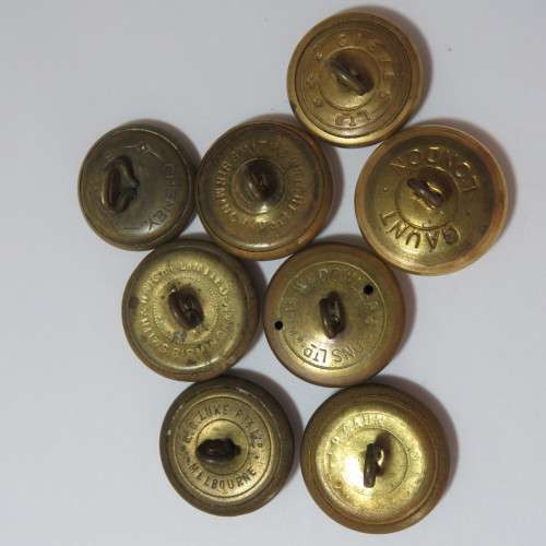 South African Air force buttons - Lot of 8 buttons - All different makers