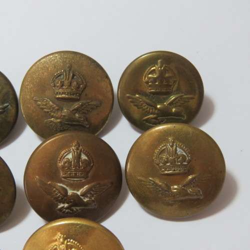 South African Air force buttons - Lot of 8 buttons - All different makers