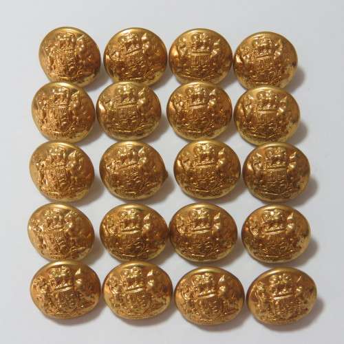 South African Defense Force military buttons - Lot of 20 later small size buttons