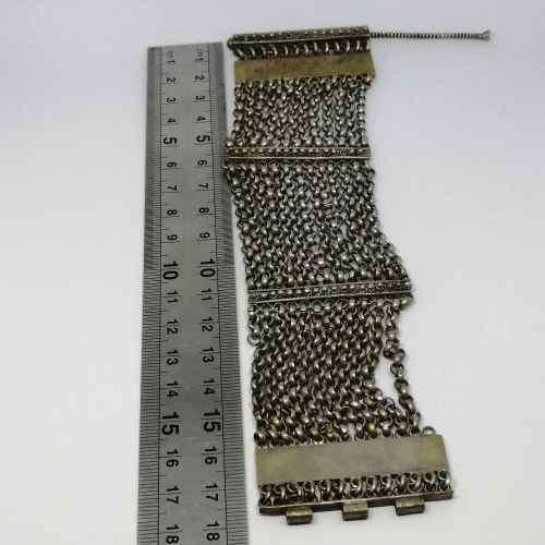 Low Grade silver bracelet - weighs 79.4grams