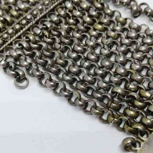 Low Grade silver bracelet - weighs 79.4grams