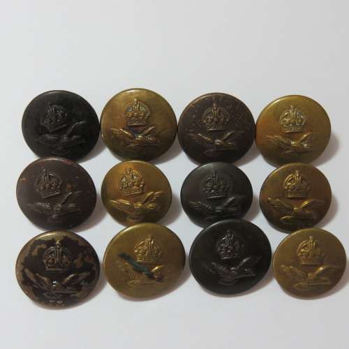 South African Air force buttons - 3 Different sizes - All made by Smith and Wright Ltd, Birmingham