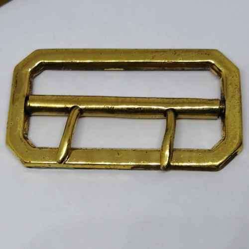 Pair of Police leather belt buckles