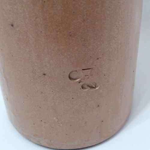 Antique 0,7 Liter clay Schnapps bottle