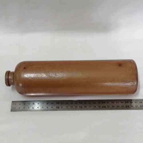 Antique 0,7 Liter clay Schnapps bottle