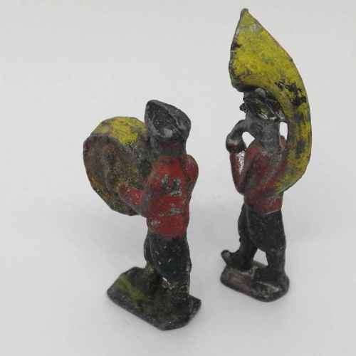 Pair of Military band lead soldiers