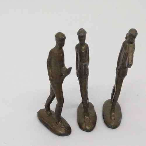Lot of 3 vintage lead soldies - 45mm