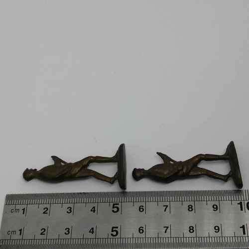 Lot of 3 vintage lead soldies - 45mm