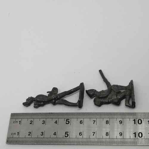 Lot of 3 vintage lead soldies - 50mm