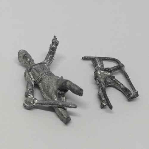 Lot of 6 vintage lead soldiers with missing pieces