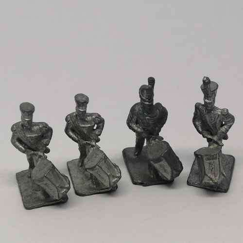 Lot of 4 Vintage lead soldiers drummers
