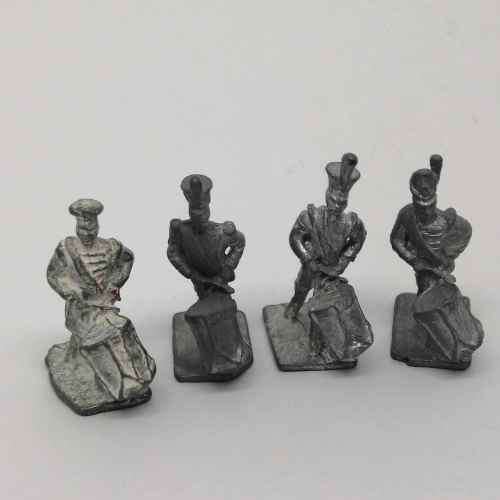 Lot of 4 Vintage lead soldiers drummers