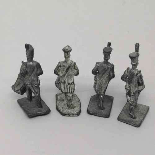 Lot of 4 Vintage lead soldiers drummers