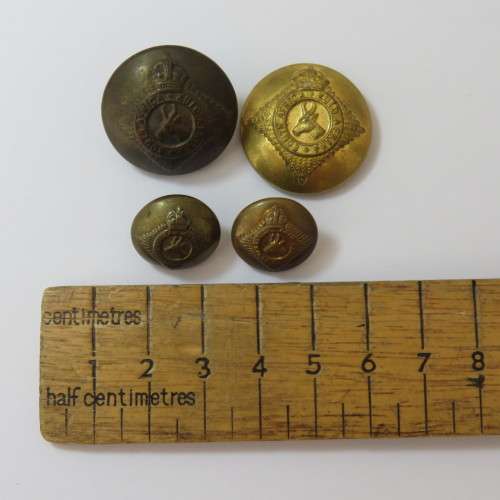 South African Permanent Force buttons Pre 1926 lot of 4 - 2 Large and 2 small