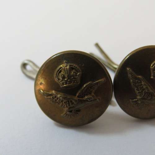 South African Air force pair of buttons made into cufflinks