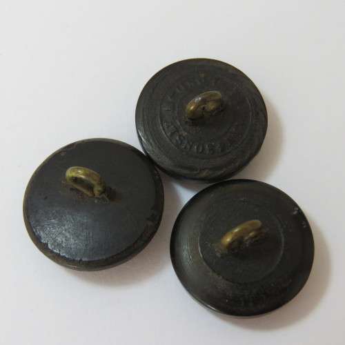 General Post Office Bakelite buttons - King`s crown lot of 3