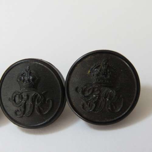 General Post Office Bakelite buttons - King`s crown lot of 3