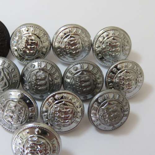 Dover Harbour Police buttons 3 types - Lot of 12