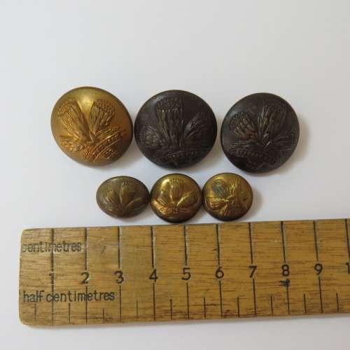 South African Defense Force Special Service Battalion - Lot of 6 buttons