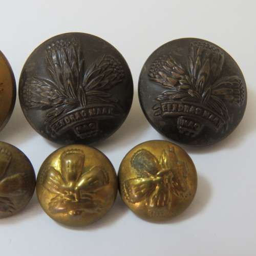South African Defense Force Special Service Battalion - Lot of 6 buttons