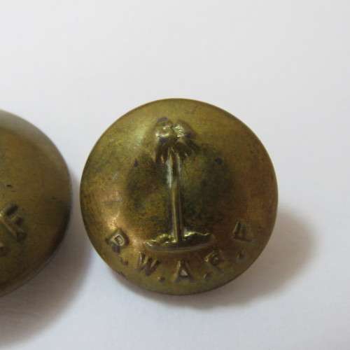 Royal West African Frontier Force buttons large and small