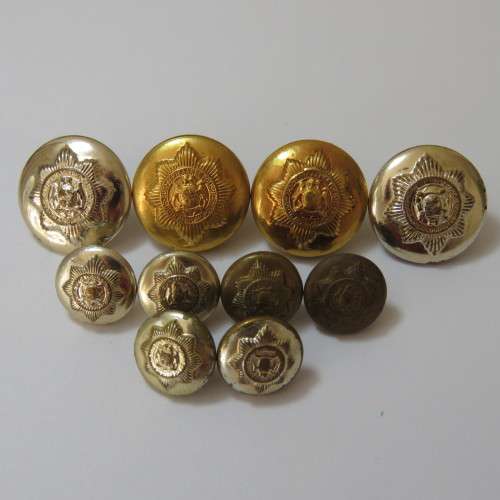 South African Police lot of 10 buttons