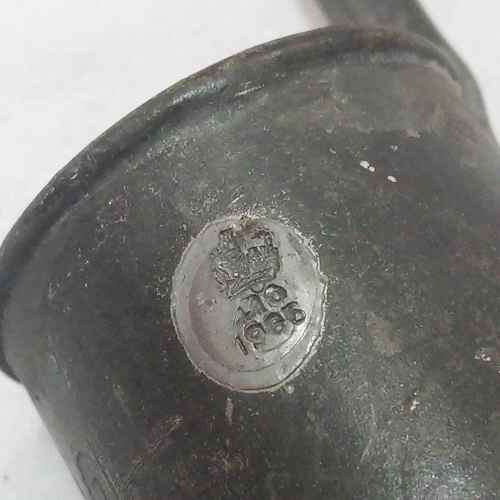 Vintage 1/2 Gill pewter measuring cup