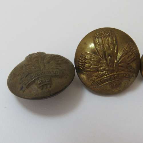 South African Defense Force Special Service Battalion - Lot of 3 buttons - 2 Large and 1 small