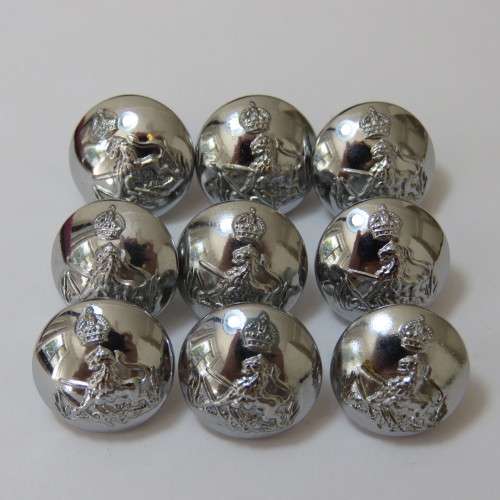 BSAP lot of 9 uniform buttons with King's crown pre 1953 - All made by Firmin, London