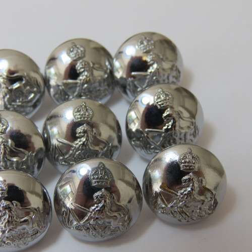 BSAP lot of 9 uniform buttons with King's crown pre 1953 - All made by Firmin, London