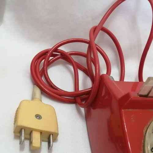 Vintage Red turning dial telephone