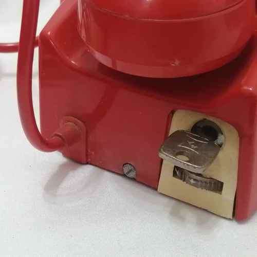 Vintage Red turning dial telephone