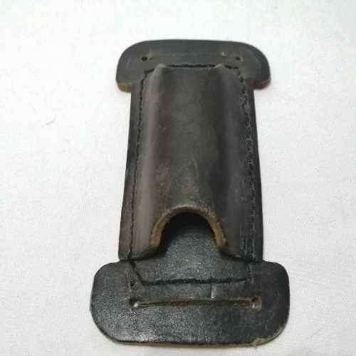 Vintage leather flashlight pouch for belt