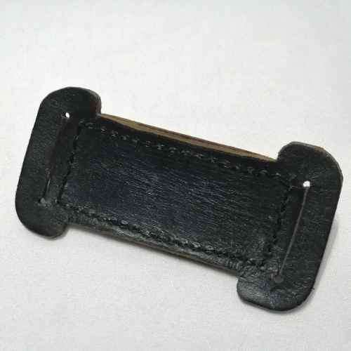 Vintage leather flashlight pouch for belt