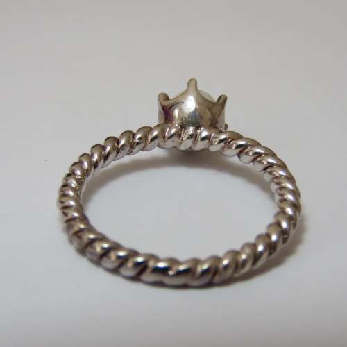 Sterling silver ring 925 with pearl - 3,5 g - Size 8/P/56