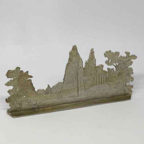 Vintage lead soldier landscape scenery