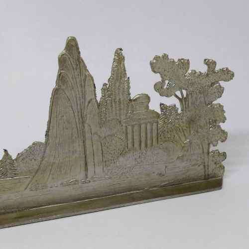 Vintage lead soldier landscape scenery