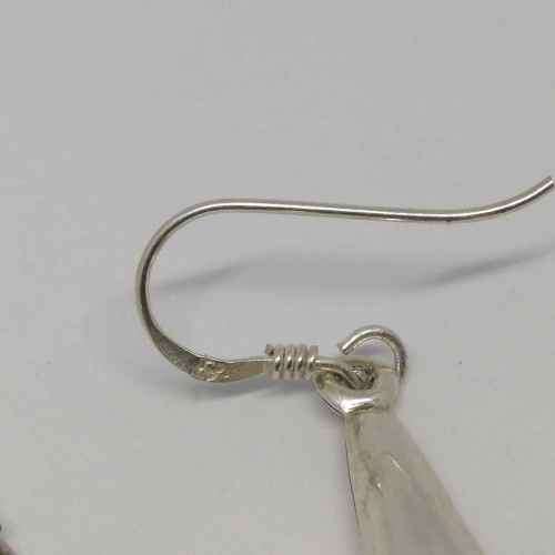 Pair sterling silver earrings - weighs 4.1g
