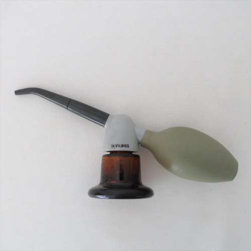 Vintage Devilbliss nasal atomizer spray glass bottle