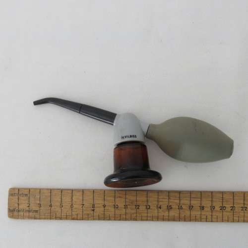 Vintage Devilbliss nasal atomizer spray glass bottle