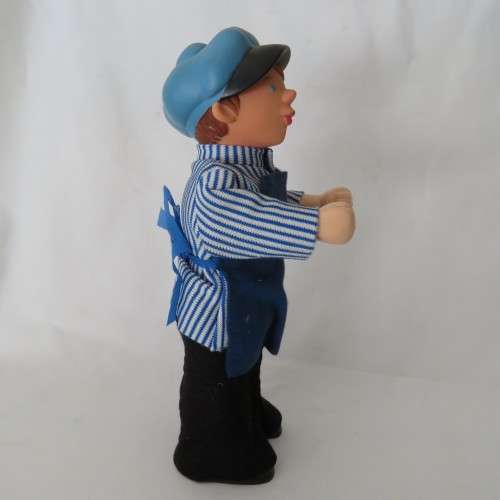 Vintage mechanical baker boy toy - Working - Missing instrument