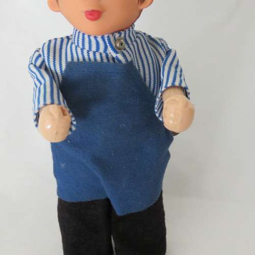 Vintage mechanical baker boy toy - Working - Missing instrument