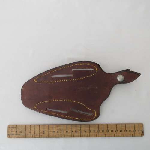 Vintage leather gun holster for revolver